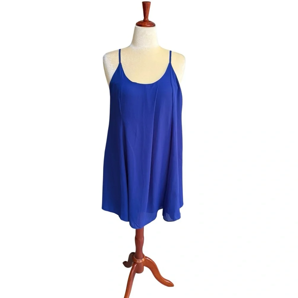 SugarLips Sleeveless Slip Dress Size Medium Party Summer Homecoming Blue